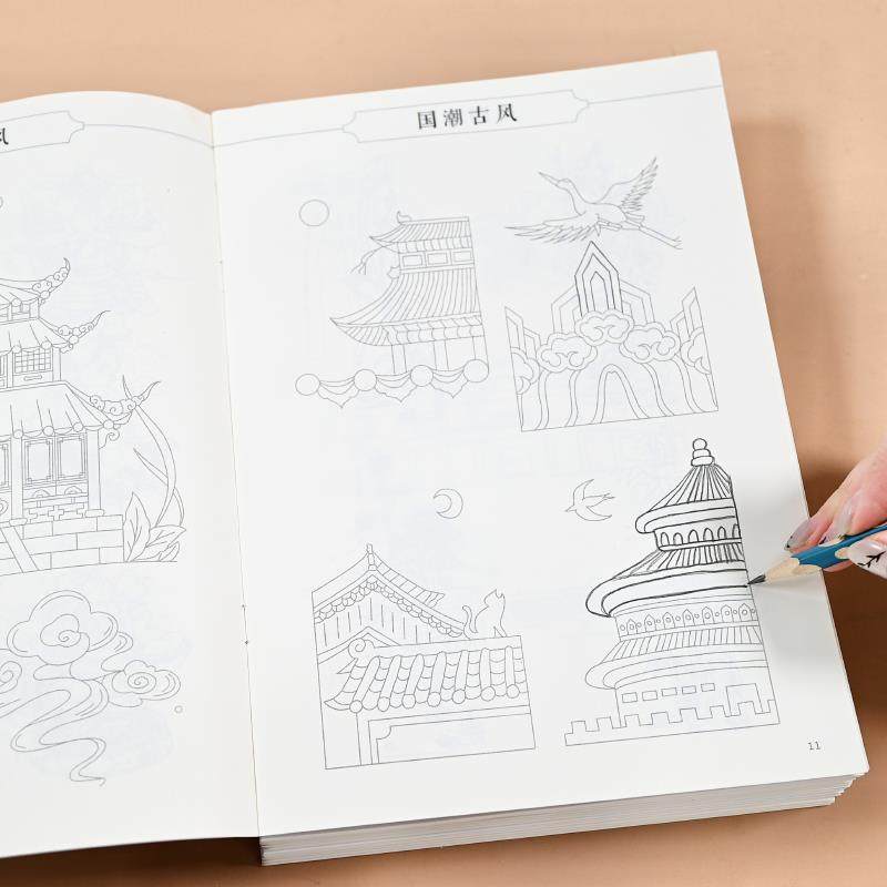 儿童描摹画 画本简笔画 画美少女古风人物漫画 画涂色本线 线稿临,淘宝优惠券,粉丝福利购,淘宝优惠卷