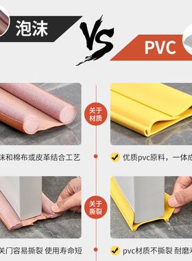 免粘门缝门底密封条房门缝隙隔音卧室无胶挡风条防水贴防风条门贴