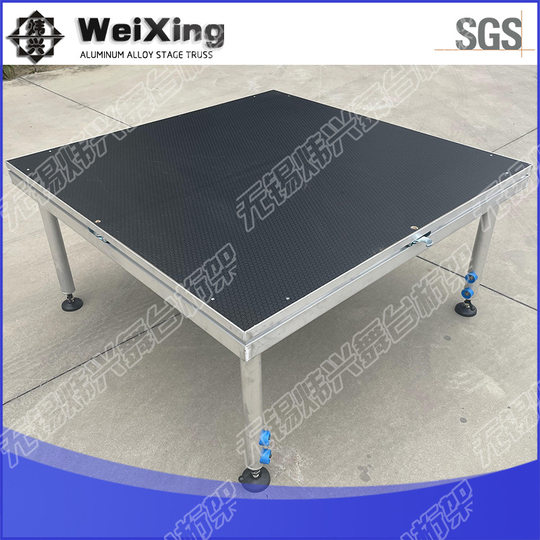 Escenario de aleación de aluminio, actividad de montaje rápido, escenario plegable, escenario de montaje autoblocante, escenario de boda, marco de escenario de elevación escolar