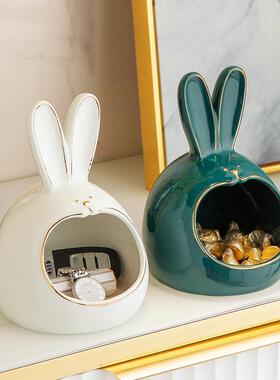 现代极简主义入口鞋柜钥匙储物装饰品入口门创意客厅家庭桌面陶瓷