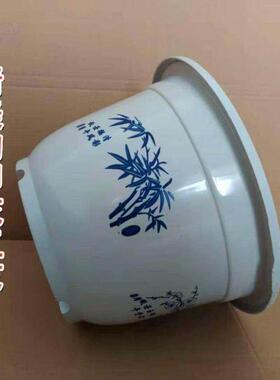 塑料花盆圆形特大小号绿植园艺阳台加厚多肉花盘托盘包邮便宜