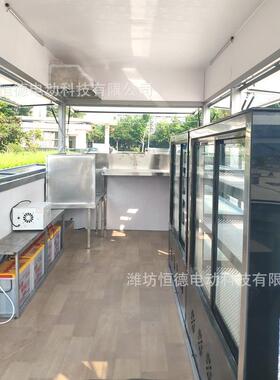 网红餐车电动四轮小吃车 摆摊创业移动小吃车麻辣串卷饼电动餐车
