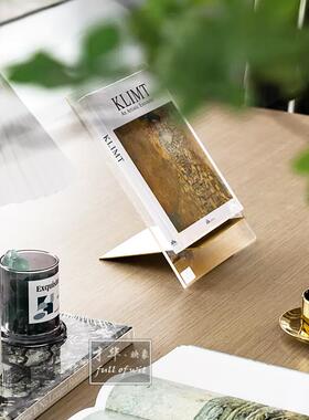 时尚轻奢艺术装饰真书样板间客厅书房柜子克里姆特KLIMT画册摆件