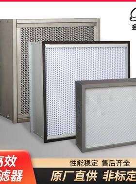 定制有无隔板效过滤器空调W型V型大风量亚耐温洁净空气过滤网