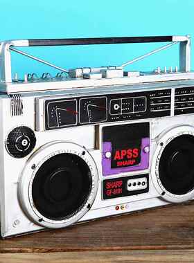 覆古风扇老式收音机投影仪相机缝纫机电视打字机模型道具装饰品