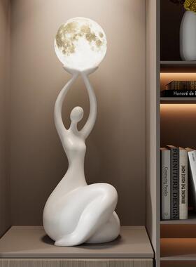 抽象物艺术摆件高级感QJ106现代客地厅电柜旁人落视氛围灯装饰乔