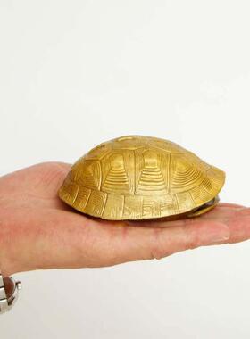 铜龟壳创意六摇六角铜币工具龟甲六四六角工具中国风工艺家居摆设