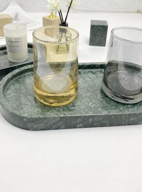 大理石摆件茶几家居方块摆件雕塑工艺品底座音箱避震板底座定制