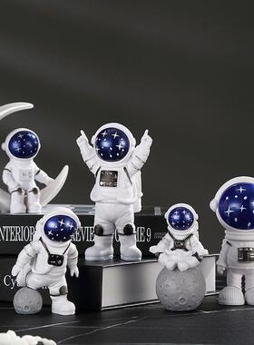 创意太空人车载小摆件桌面太空人客厅电视柜儿童房家居装饰摆设品