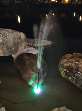 鱼池喷泉小型鱼缸小喷泉蘑菇头家用庭院装饰室外景观池小喷泉喷头