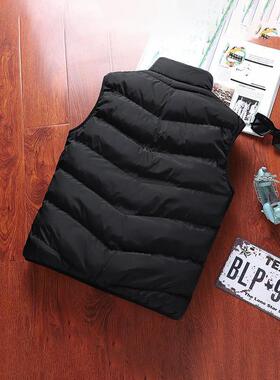U 68265 Fleece men's vest jacket 羽绒棉士休闲马甲跨境