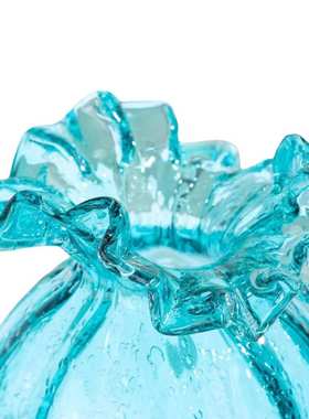 手工吹制玻璃芬顿花瓶高级感轻奢创意插花摆件家居装饰品琉璃摆件