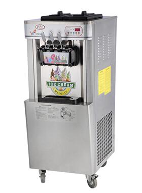 厂家冰美淇乐MQ-L22B不锈钢三头软冰淇淋机 果酱雪糕机 冷冻甜品