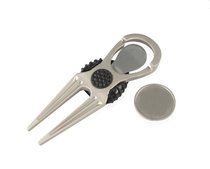 Zinc Alloy Golf Tool Golf Fruit Ridge Fork With Ball Mark