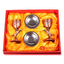  Running Horse Cup Toast Toast Bowl Silver Bowl Gift Box Dress Mongolian Sélectionné Gift Inner Mongolia Ethnic Handicraft