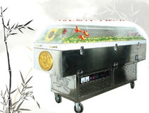 Manufacturer Direct GHH-8 Straight cold air-cooled double units Refrigeration strong one-piece water crystal coffin