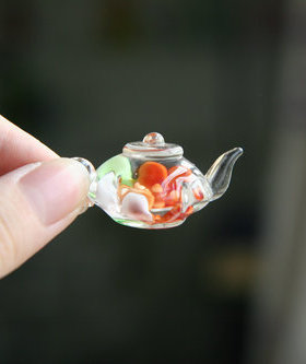 玻璃工艺品家居茶宠特色小茶壶