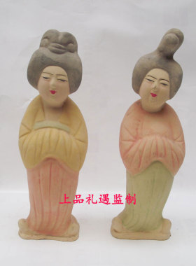 唐仕女手绘仿古风摆件工艺品