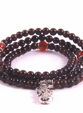 新款个性天然石榴石混搭玛瑙手链