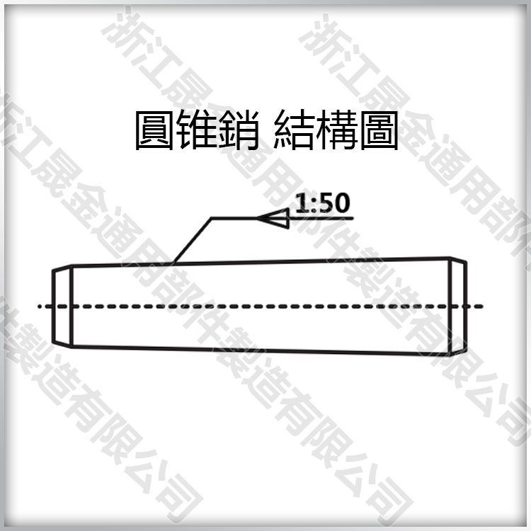 GB117-2000圆锥销/定位销锥度销M10*20-M10*75 45#钢淬火销子销钉 - 图1