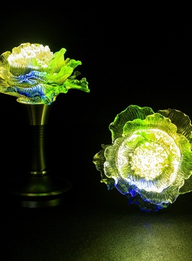 琉璃纯铜佛前长明灯