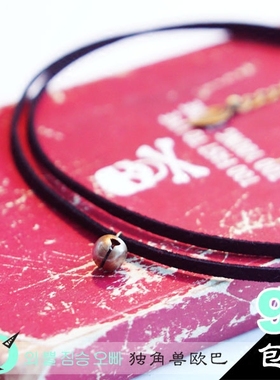 韩国项圈双股复古铃铛锁骨链