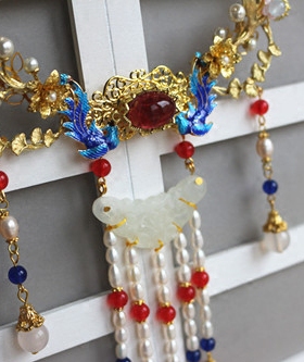 水墨音色汉服项圈/或材料包璎珞