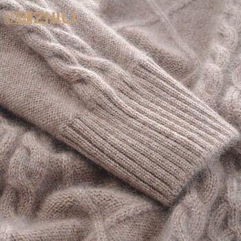 Zhili 20 ເສື້ອຢືດ cashmere ຂອງແມ່ຍິງດູໃບໄມ້ລົ່ນໃຫມ່ແລະລະດູຫນາວ pullover ຫນາ turtleneck sweater ກະທັດຮັດແຂນຍາວ sweater ສະຖານີເອີຣົບ