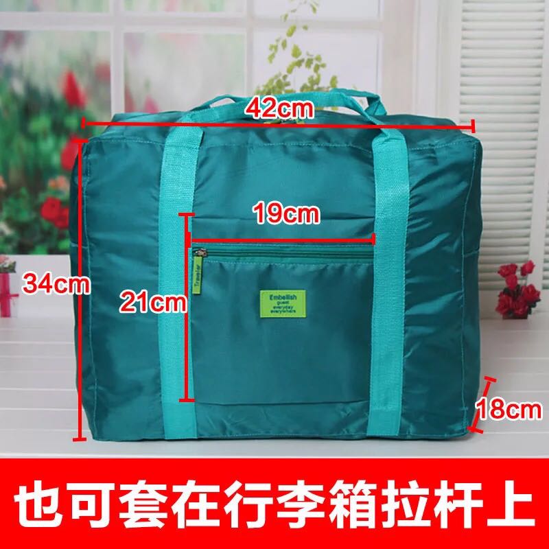 折叠旅行包女手提旅行袋大容量出差短途男可登机防水行李袋旅游包-图1