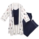 Qiaoqian Yuezi quần áo mùa xuân và mùa hè cotton sau sinh ba mảnh phù hợp với bà bầu phụ nữ đồ ngủ mùa xuân điều dưỡng đồ ngủ nhà phù hợp với dịch vụ - Giải trí mặc / Mum mặc đồ bộ sau sinh Giải trí mặc / Mum mặc