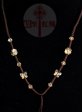 女士儿童黄金吊坠挂绳挂坠绳蜜蜡