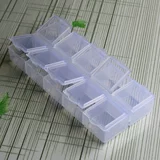 Пластиковый аксессуар, ящик для хранения, прозрачная коробка для хранения, 10 ячеек