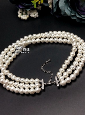 锁骨链大气轻奢多层脖子饰品短款