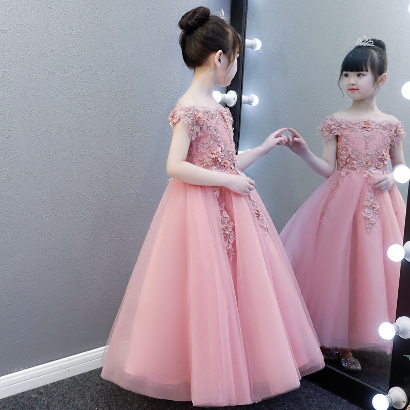 女童婚纱蓬蓬纱长裙儿童生日演出服 coparny童装儿童礼服