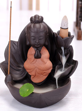 陶瓷创意居室紫砂倒流香炉