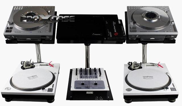 先锋CDJ2000nxs2 900 xdj1000打碟机支架三件套万向升降旋转架子-图1