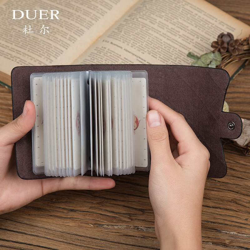 牛皮小卡包女式小巧多卡位银行卡套 爱尚服饰卡包