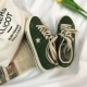 Hàn Quốc ulzzang cổ điển sao retro giày vải nữ đôi giày thể thao đường phố đơn giản - Plimsolls Plimsolls