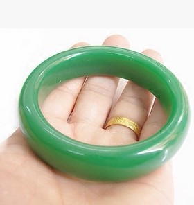 精工菠菜绿老坑碧玉手镯