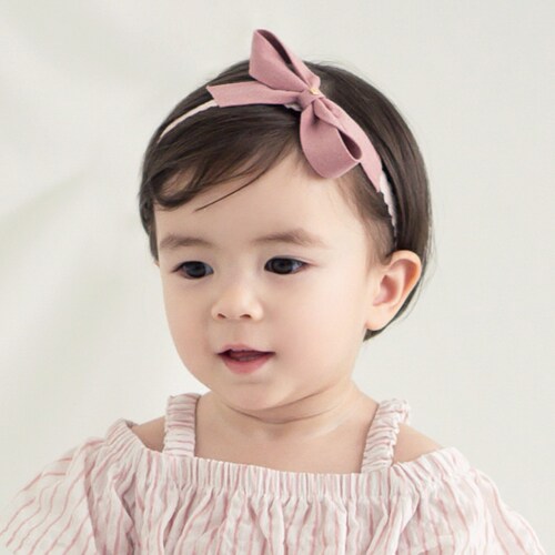 F238韩国进口3-12个月婴幼儿童发带 公主头花 女宝宝百天摄影配饰 - 图2