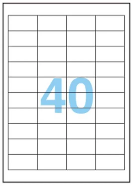AНЕOS A3657 Annes brand A4-100 sheets of self-adhesive label paper 48.5x25.4mm