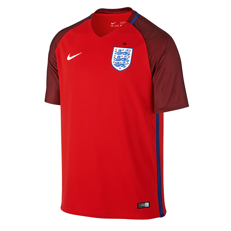 NIKE/耐克 2016歐洲盃英格蘭客場短袖球衣724608-600