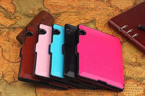 Применимо Amazon Kindle Voyage Protective Cover KV Кожаный чехол 1499 E -Book Reader Ultra -Thin Dermant Shell NM460GZ Интеллектуальная защита 6 -дюймовая полная анти -падение кожа
