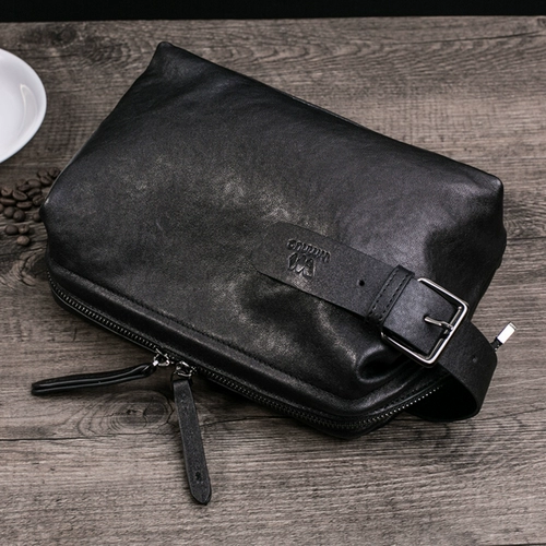 Сумка с петлей на руку, вместительная и большая маленькая сумка клатч из овчины для отдыха, сумка на запястье, небольшая сумка, из натуральной кожи, коллекция 2023