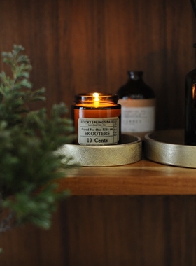 手工铸造圆形桌面铜摆件托盘