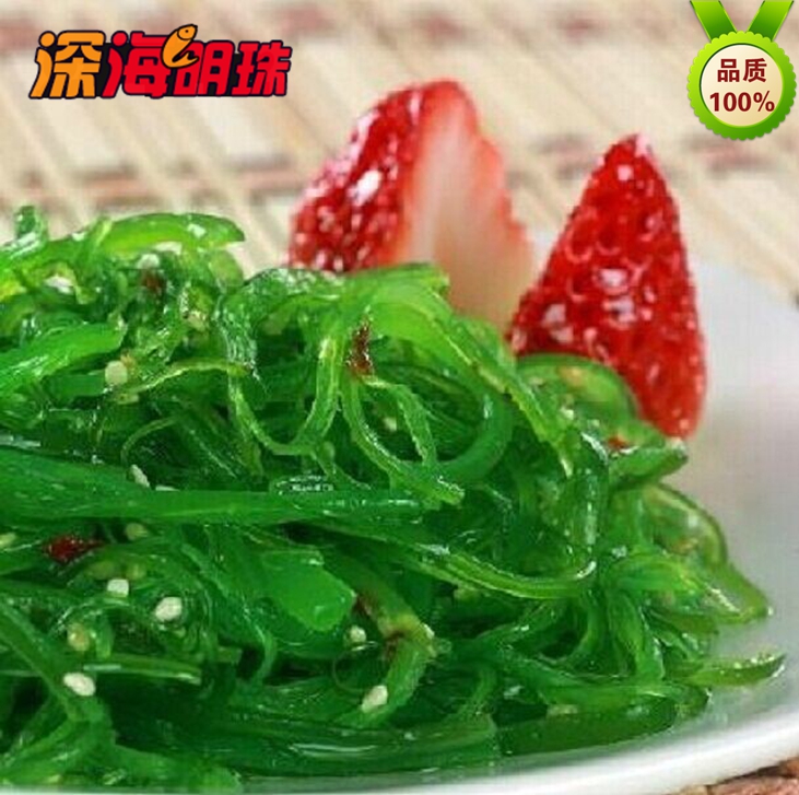 新鲜美味即食裙带菜海草海藻沙拉 味千味道海带丝400g装 - 图0