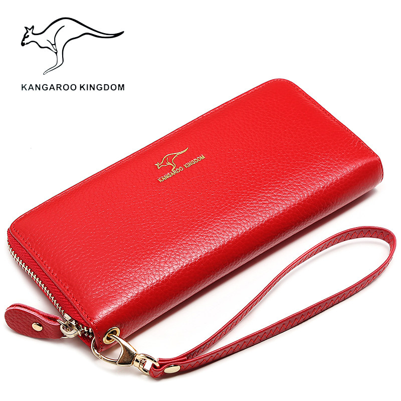 2020新款长款拉链真皮女士钱包 骄阳箱包钱包