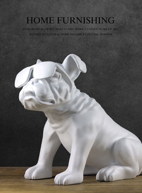 北欧风黑白商店会所树脂工艺品