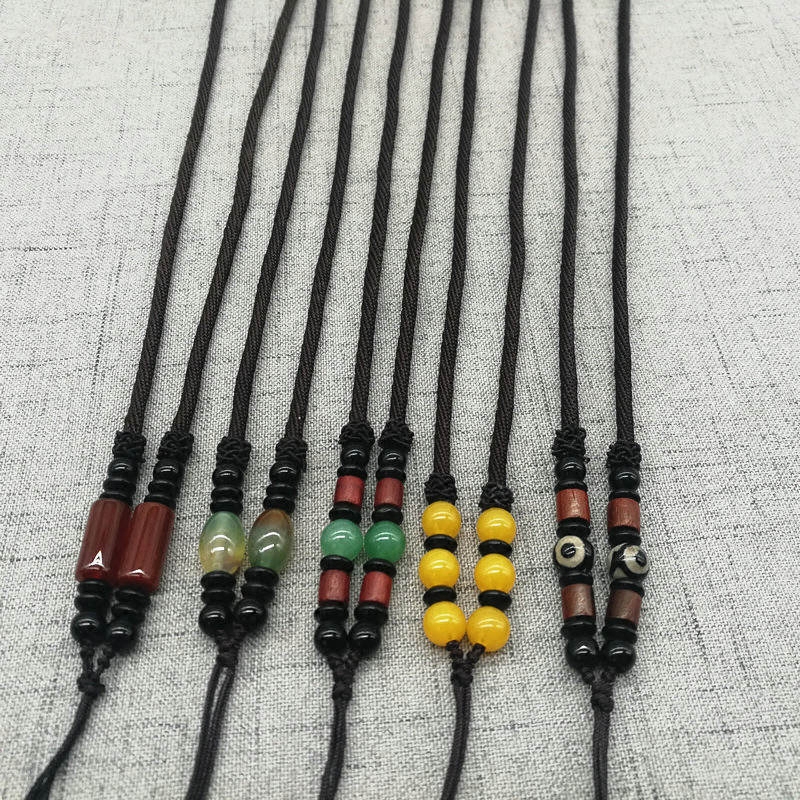 粗款毛衣链玛瑙手工编织项链绳石头男女士玉坠佩翡翠蜜蜡挂件绳子,淘宝优惠券,粉丝福利购,淘宝优惠卷