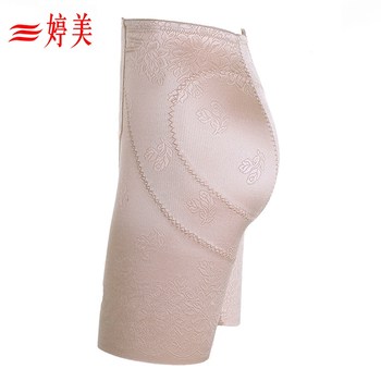 Tingmei Hollow Printed Seamless Smooth Mid-waist Belly Control Shaping Body Pants Three-Point Bottoming Belly Control Pants TC1025